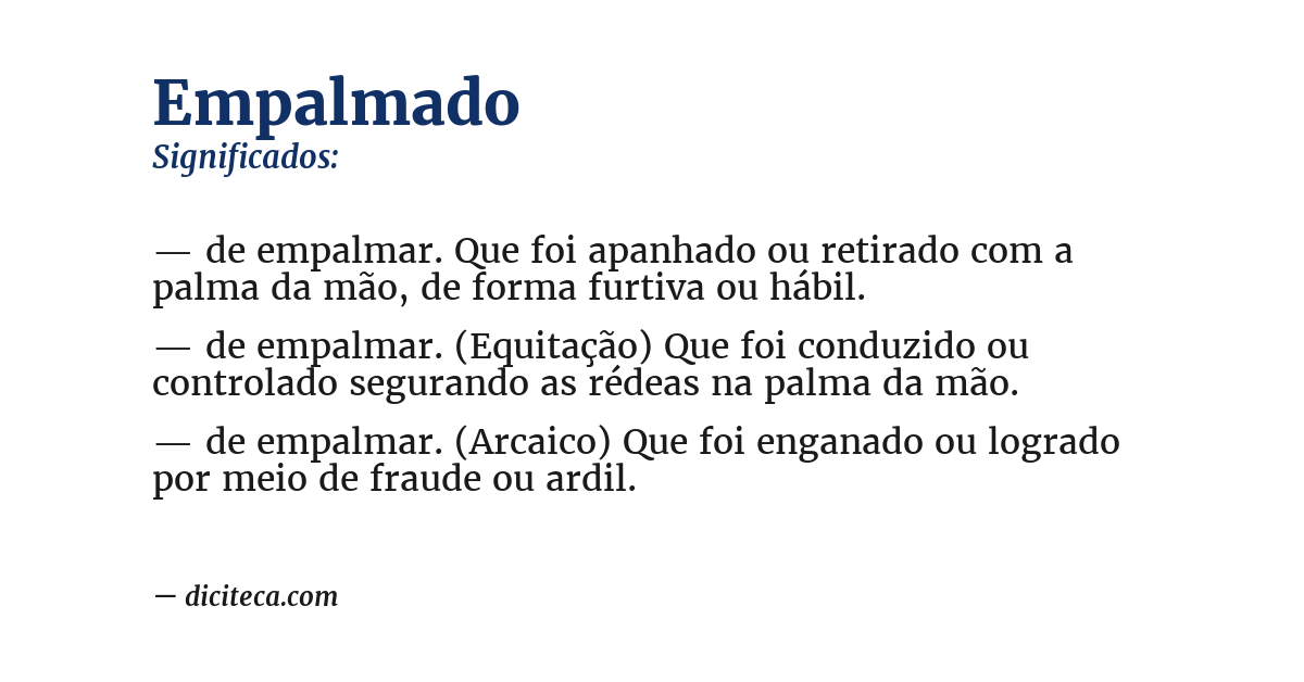 Significado de empalmado