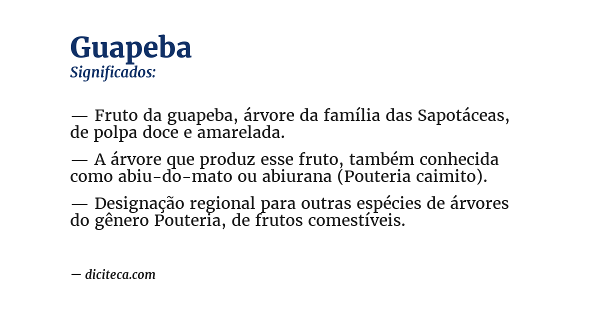Significado de guapeba