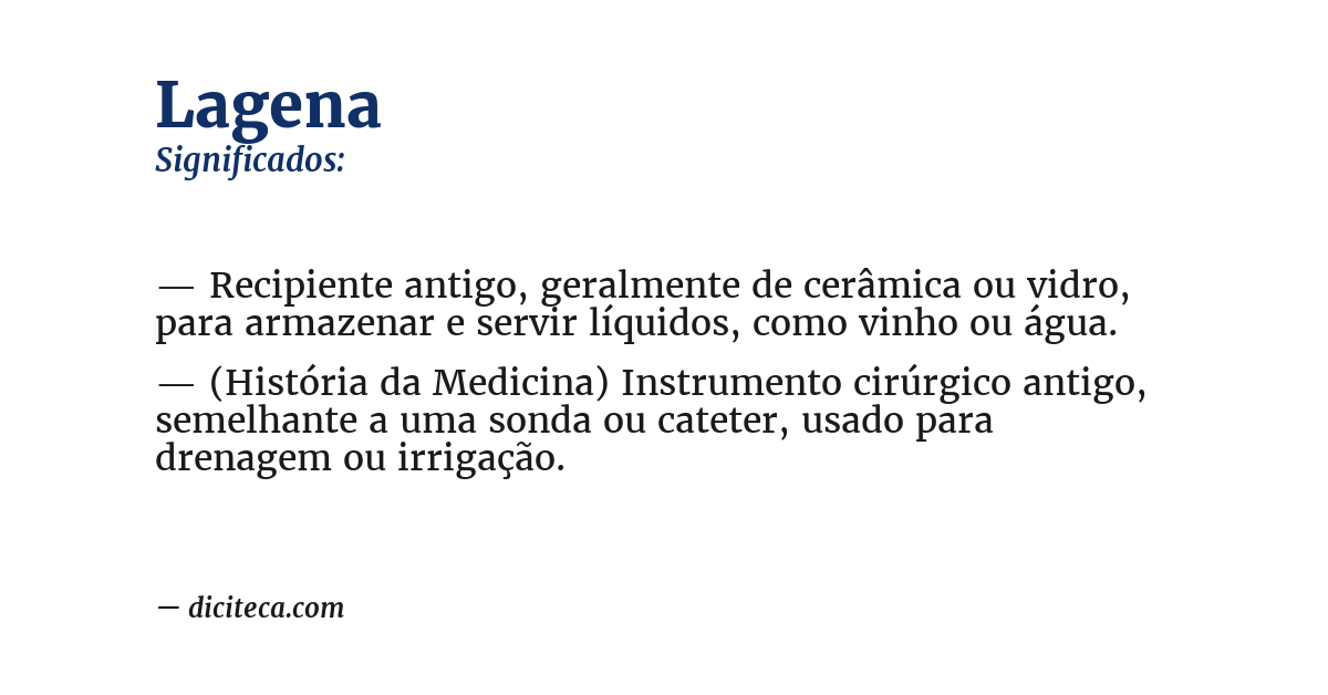 Significado de lagena