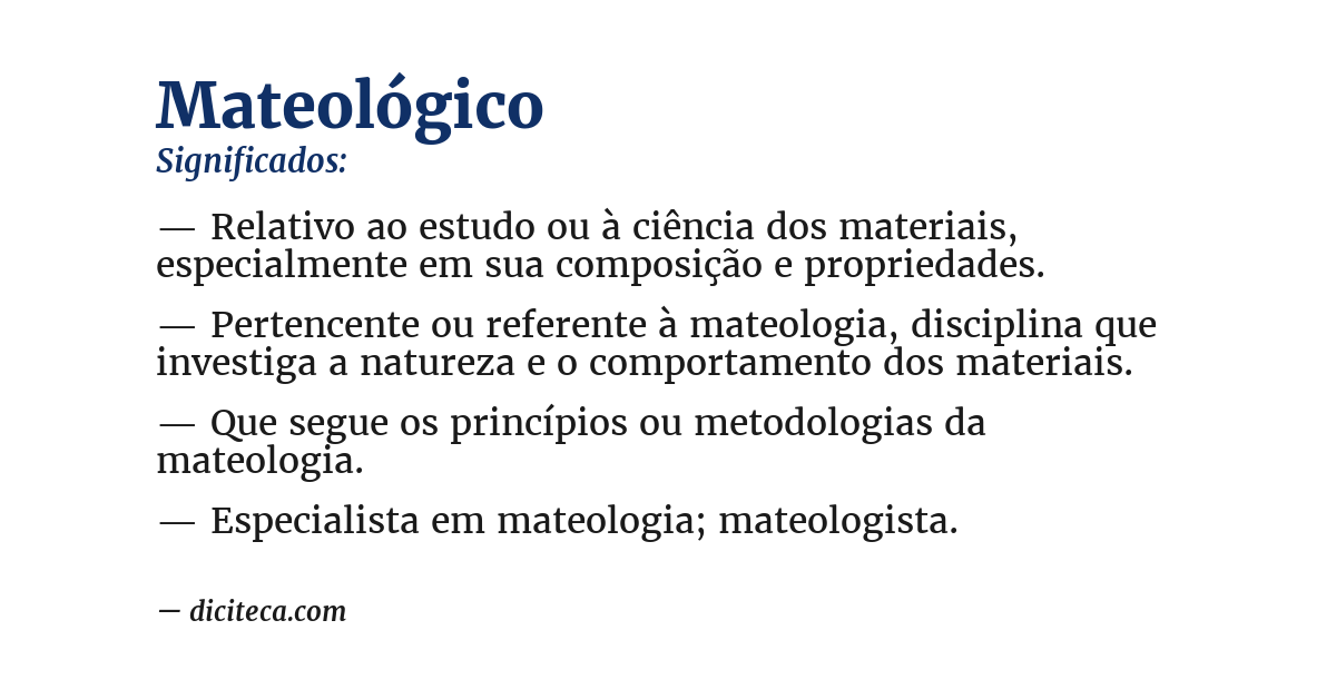 Significado de mateológico