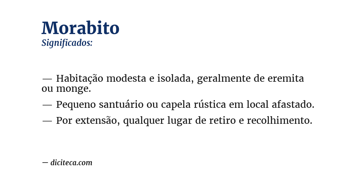 Significado de morabito