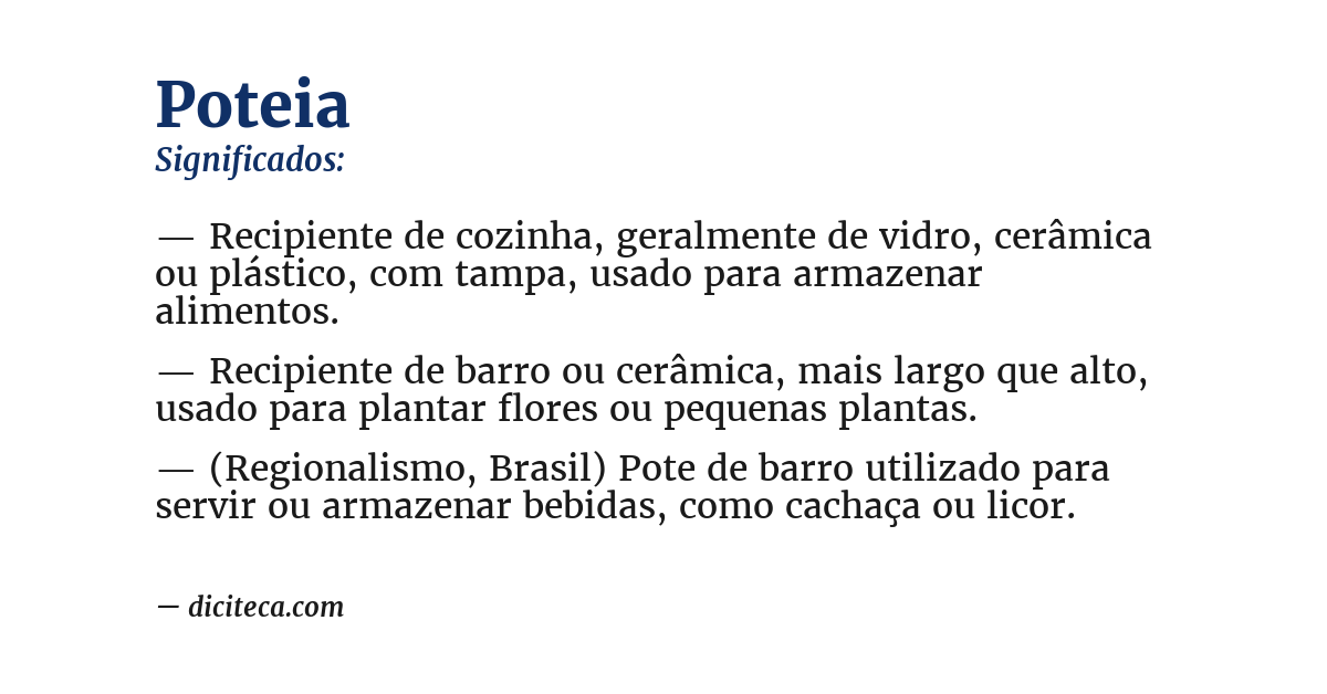 Significado de poteia