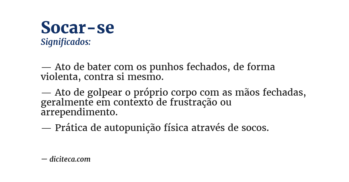 Significado de socar-se