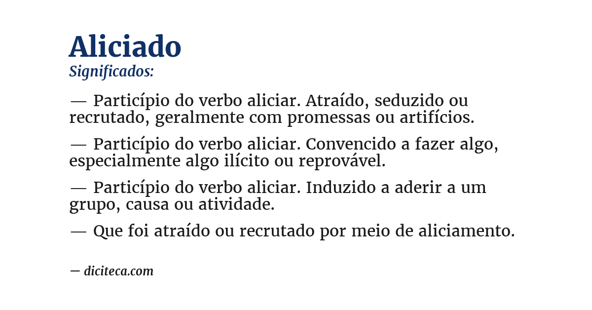 Significado de aliciado