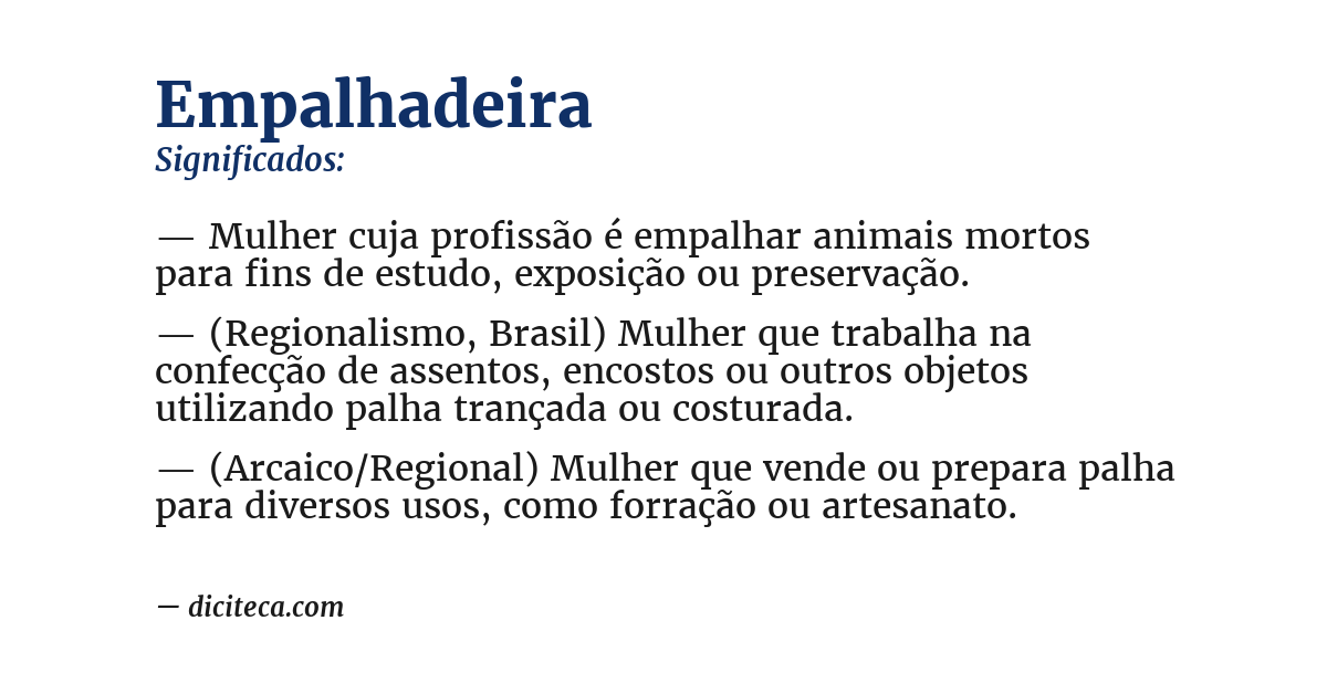 Significado de empalhadeira
