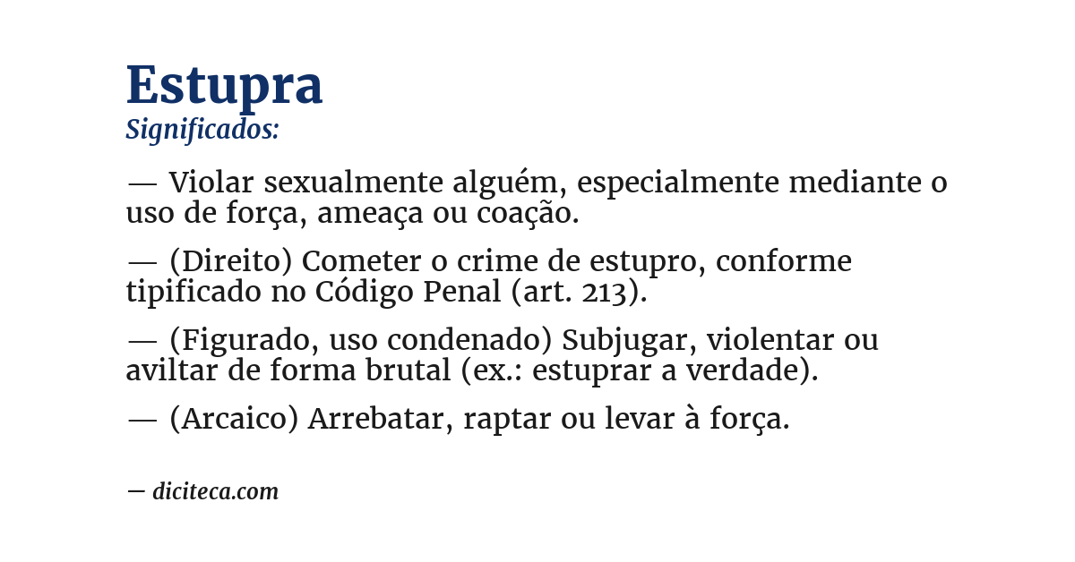 Significado de estupra