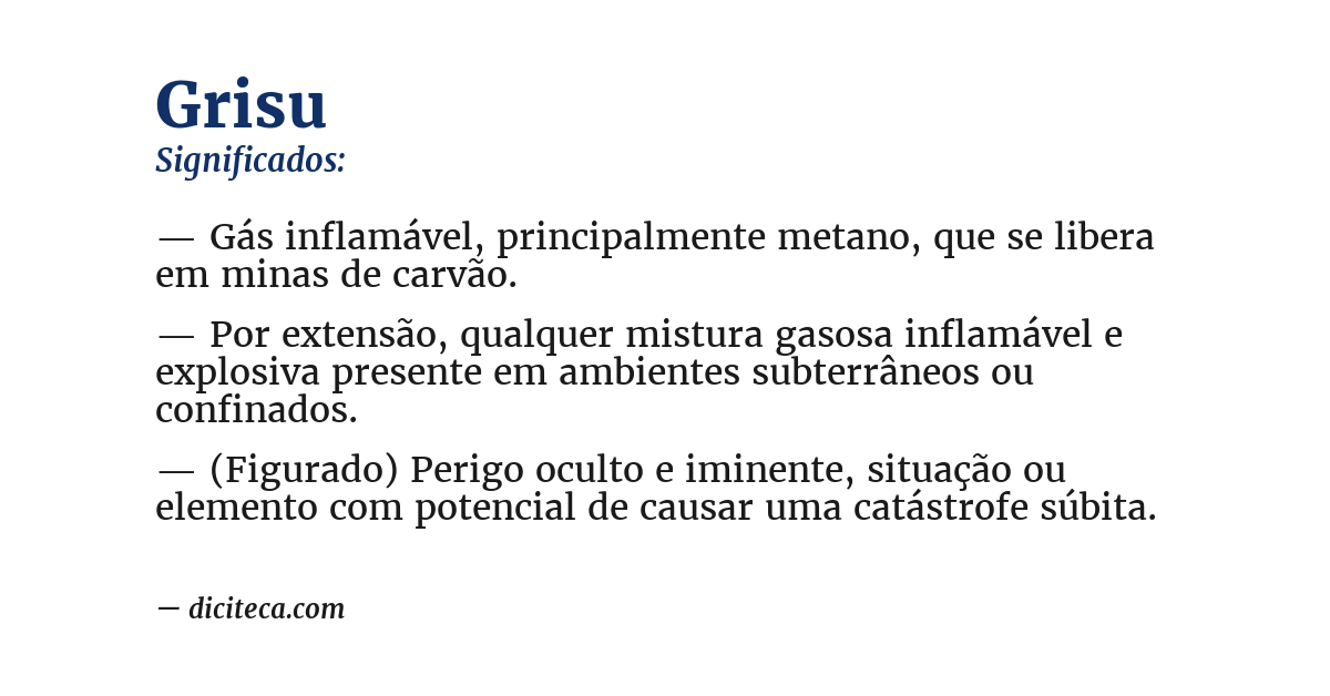 Significado de grisu