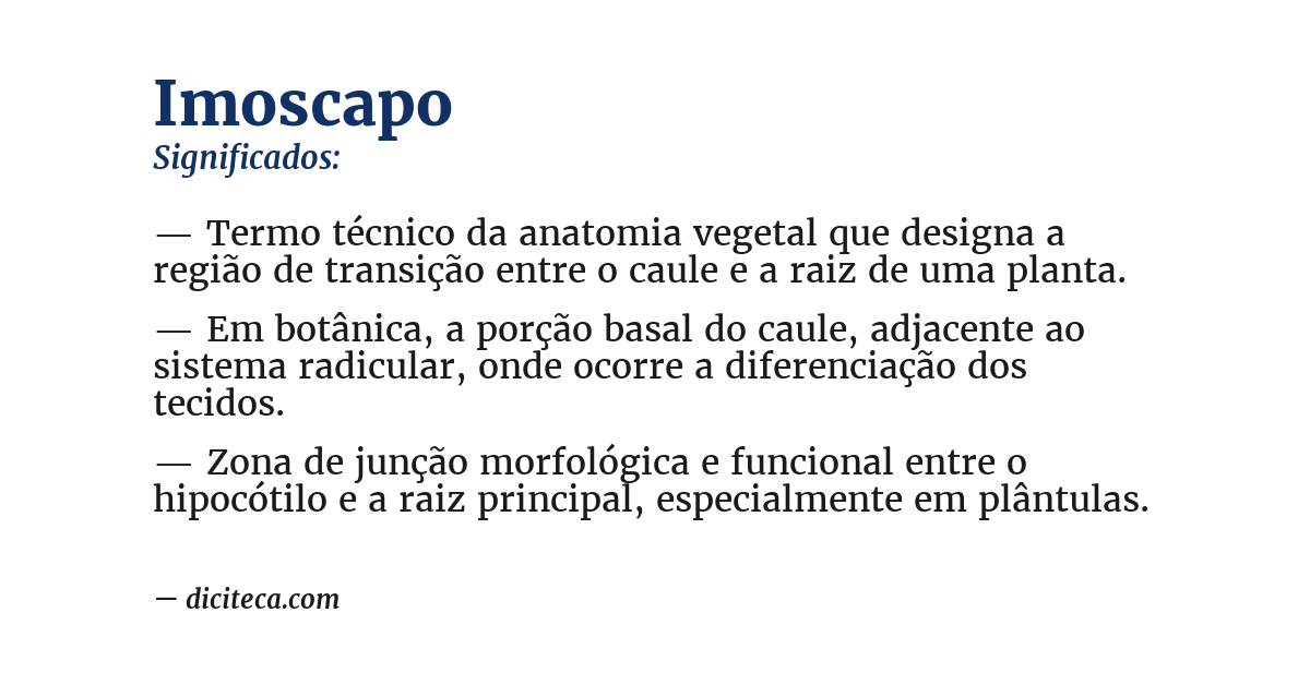 Significado de imoscapo