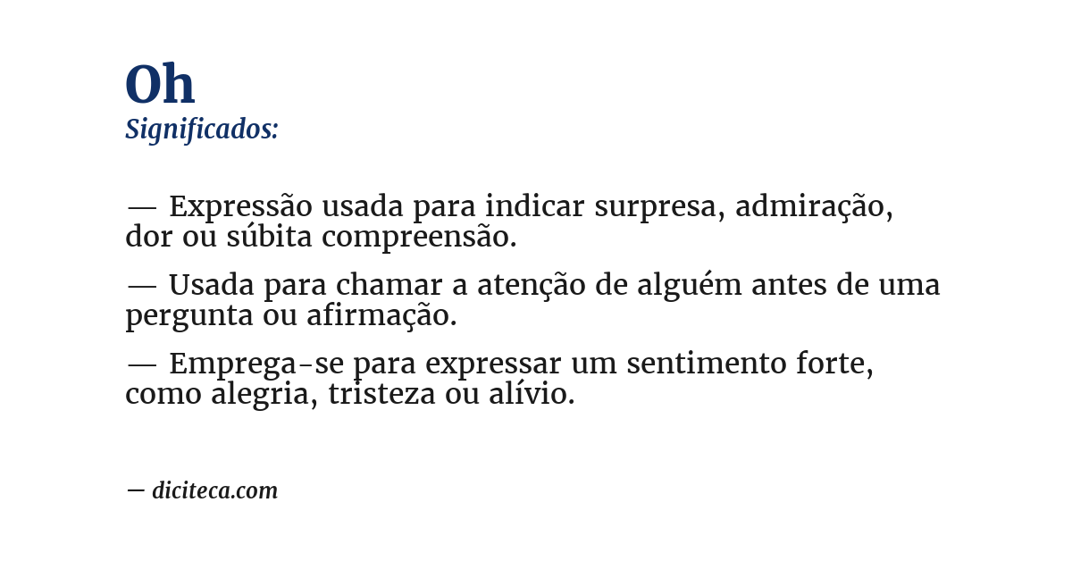 Significado de oh