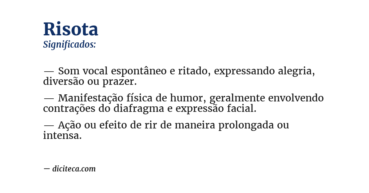 Significado de risota
