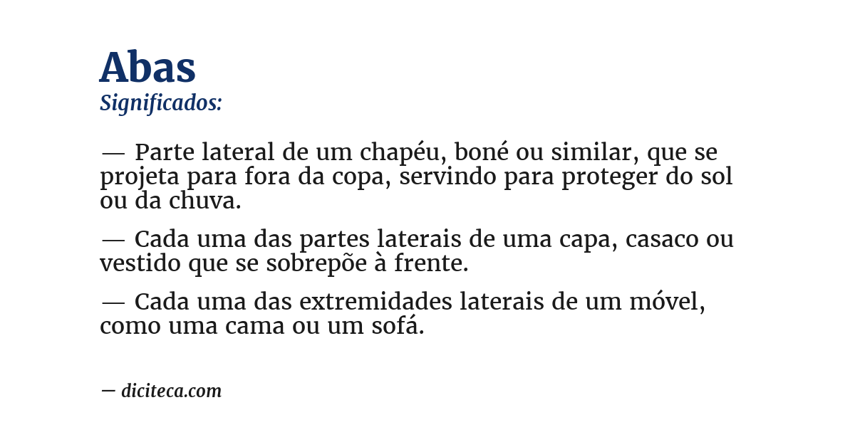 Significado de abas