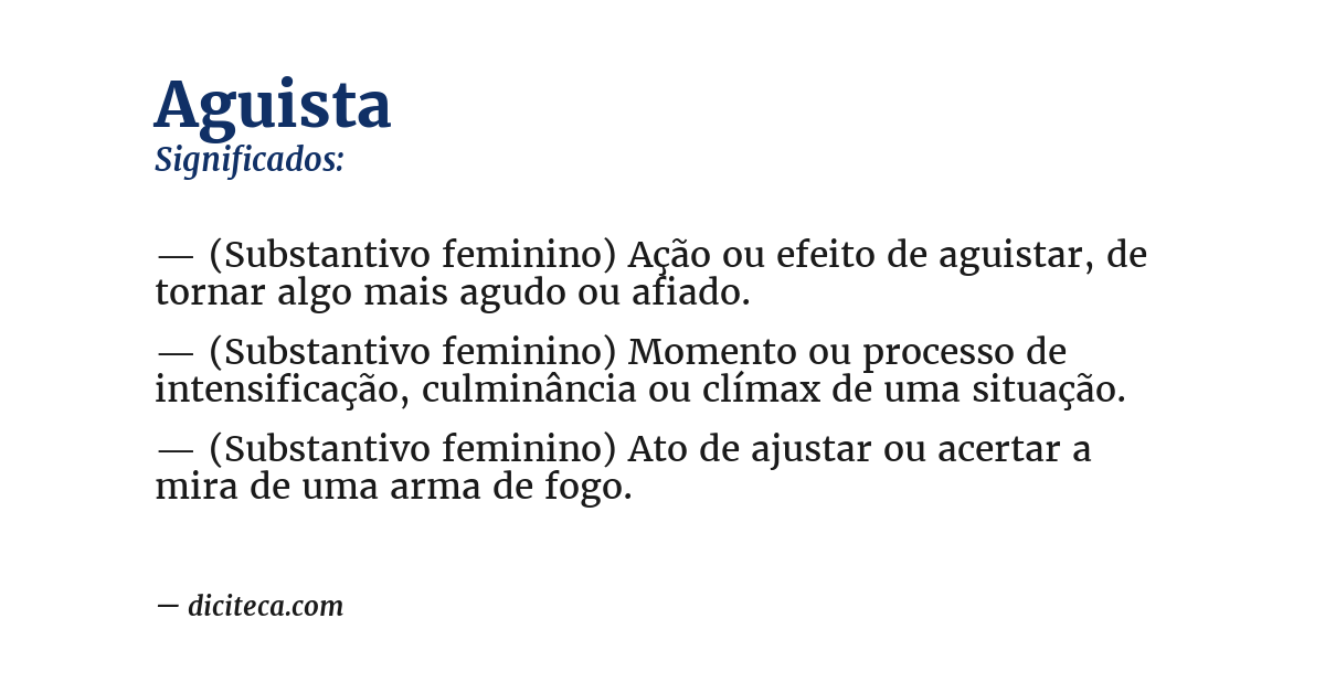 Significado de aguista