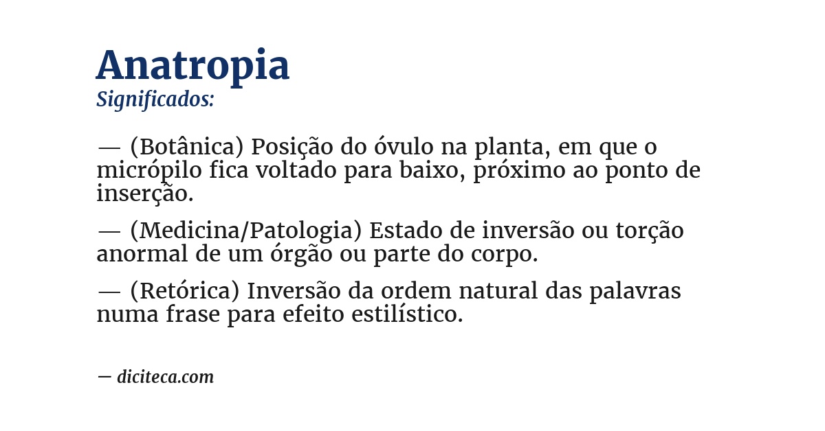 Significado de anatropia