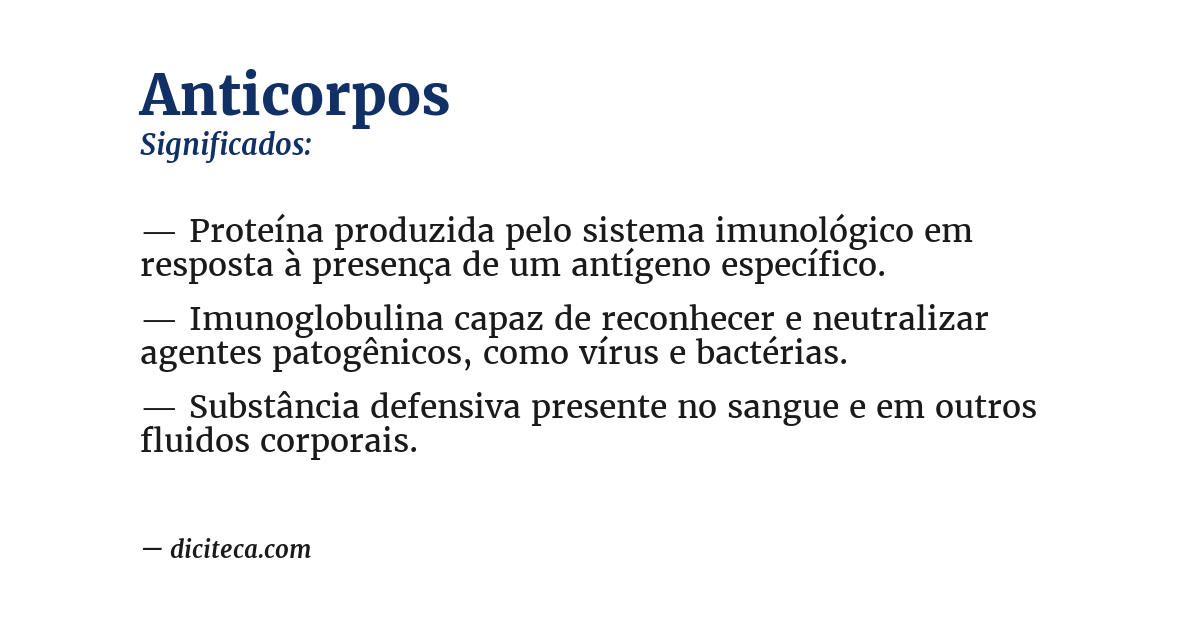 Significado de anticorpos