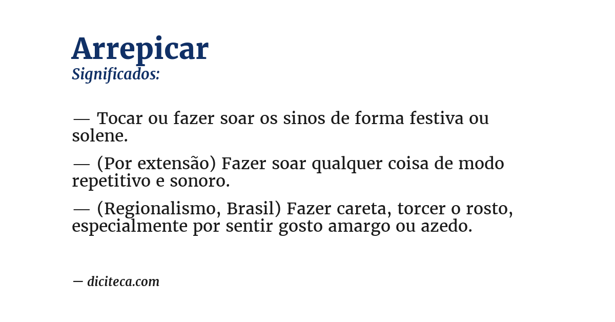 Significado de arrepicar