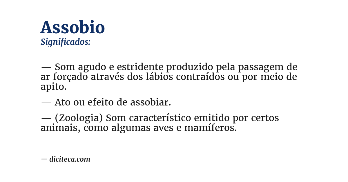 Significado de assobio