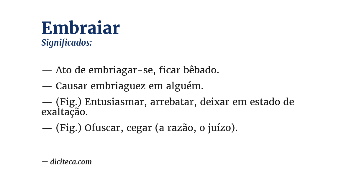 Significado de embraiar