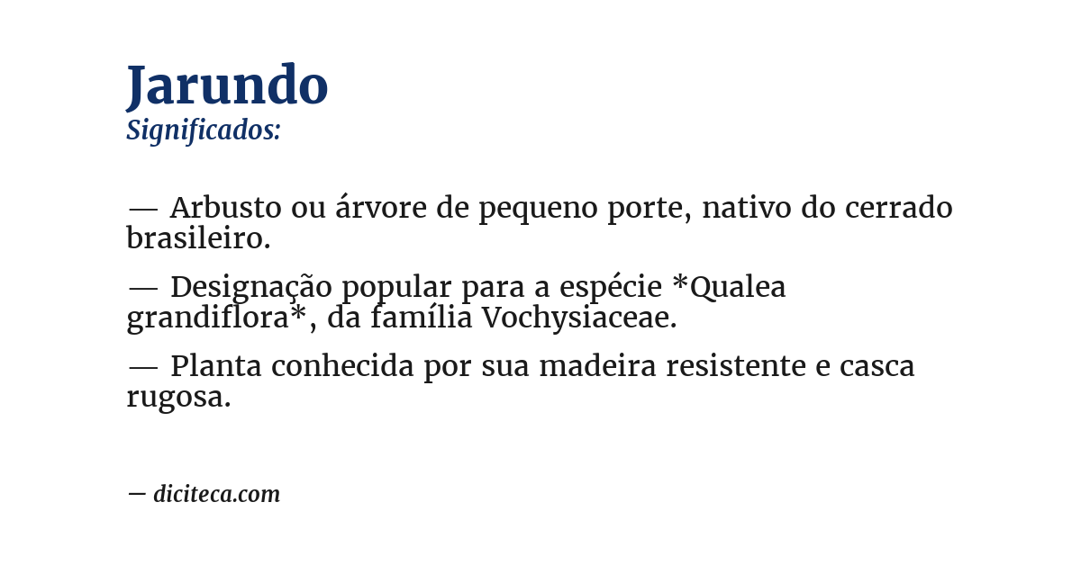 Significado de jarundo