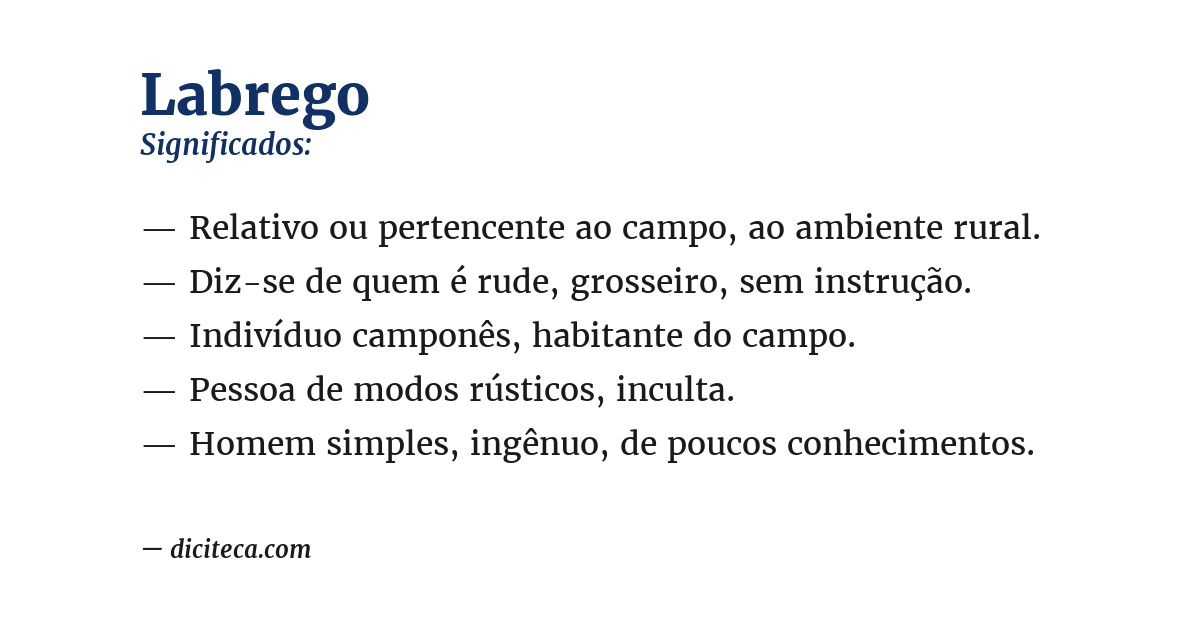 Significado de labrego