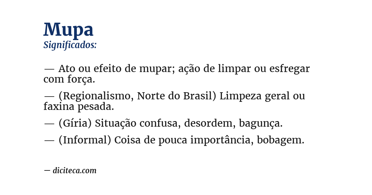 Significado de mupa