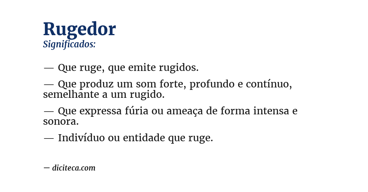 Significado de rugedor