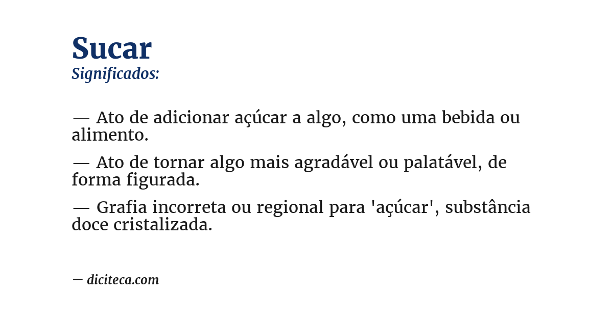 Significado de sucar