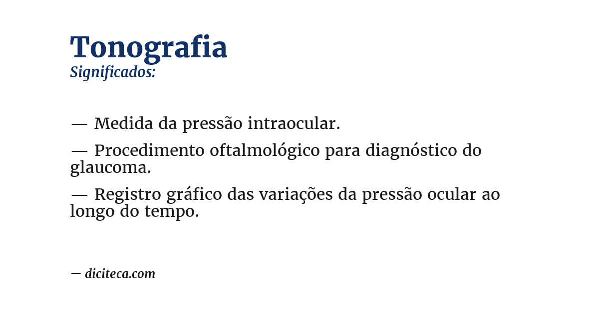 Significado de tonografia