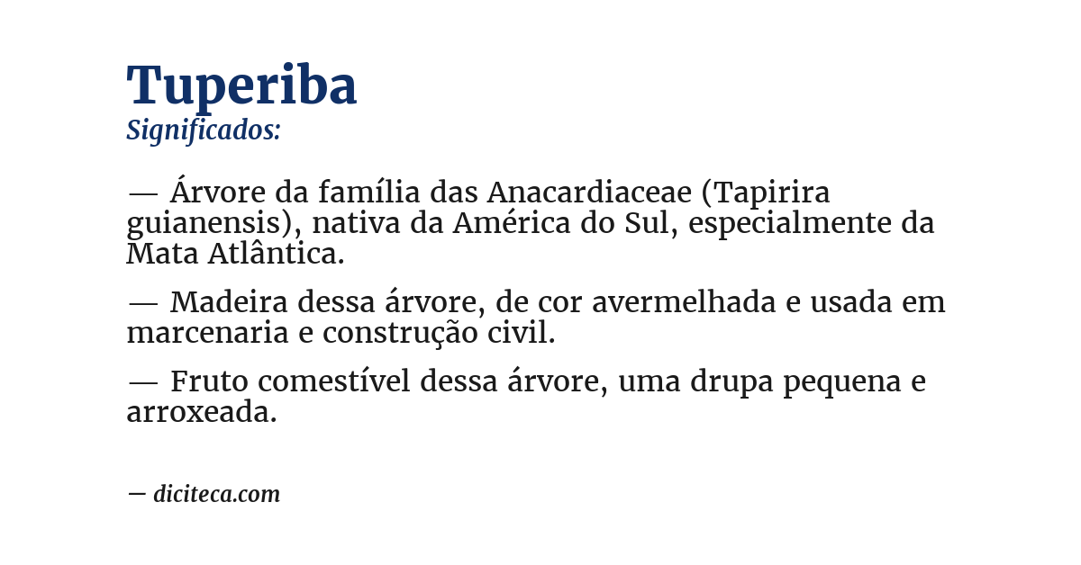 Significado de tuperiba