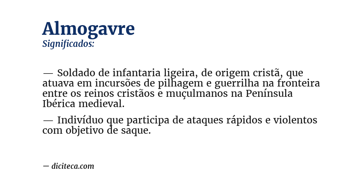 Significado de almogavre