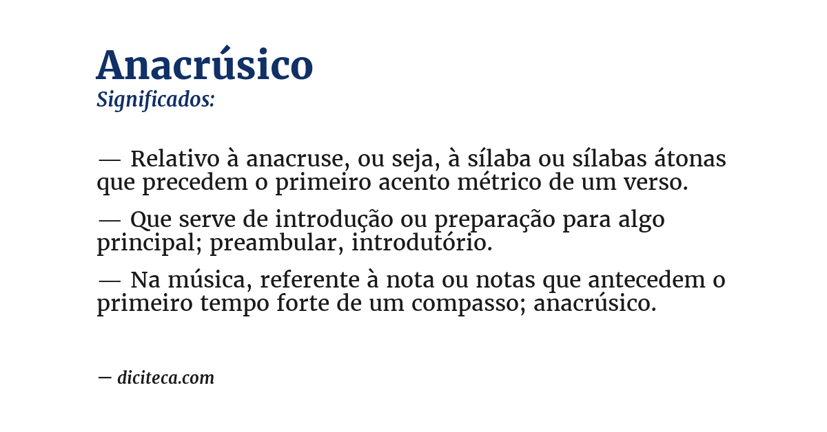 Significado de anacrúsico