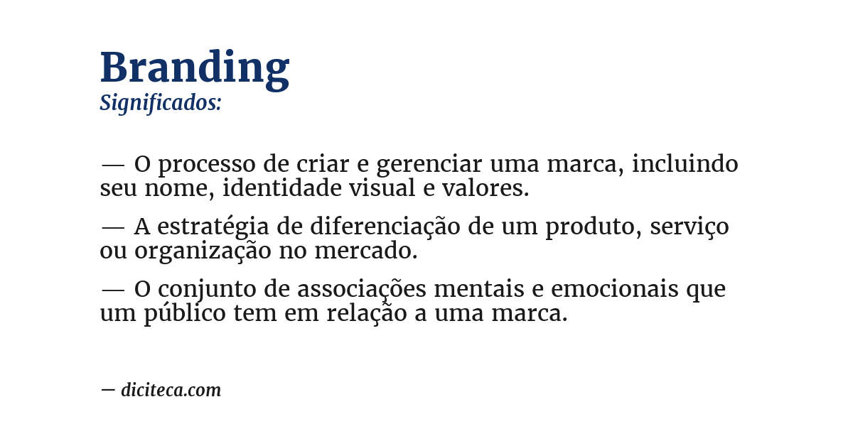 Significado de branding
