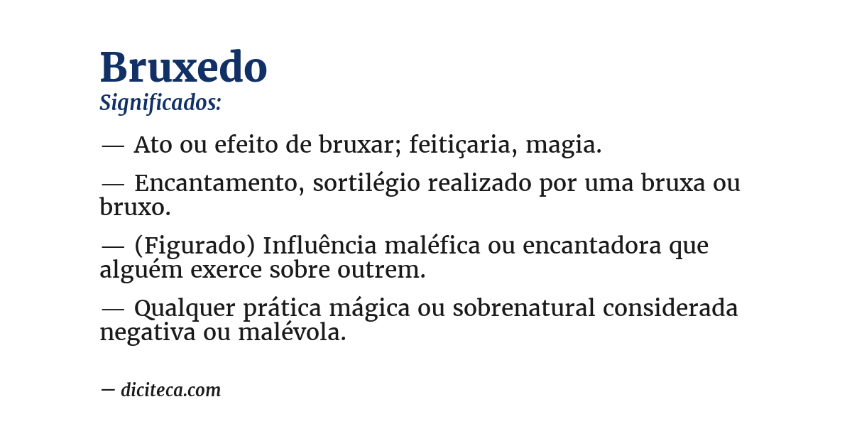 Significado de bruxedo