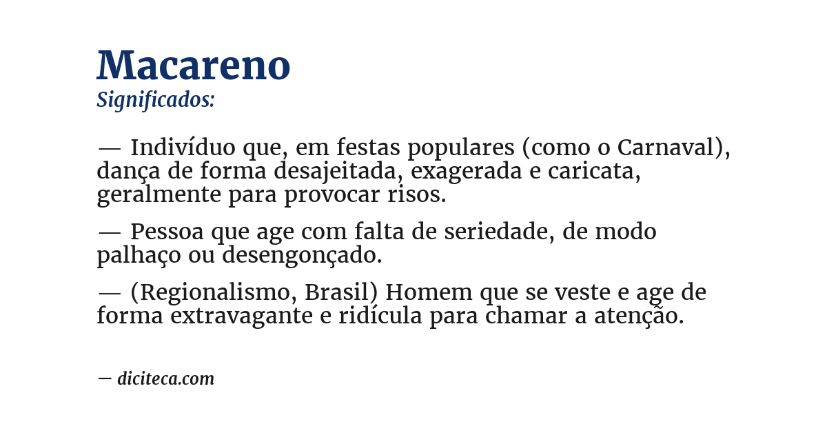 Significado de macareno