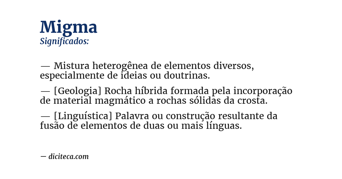 Significado de migma