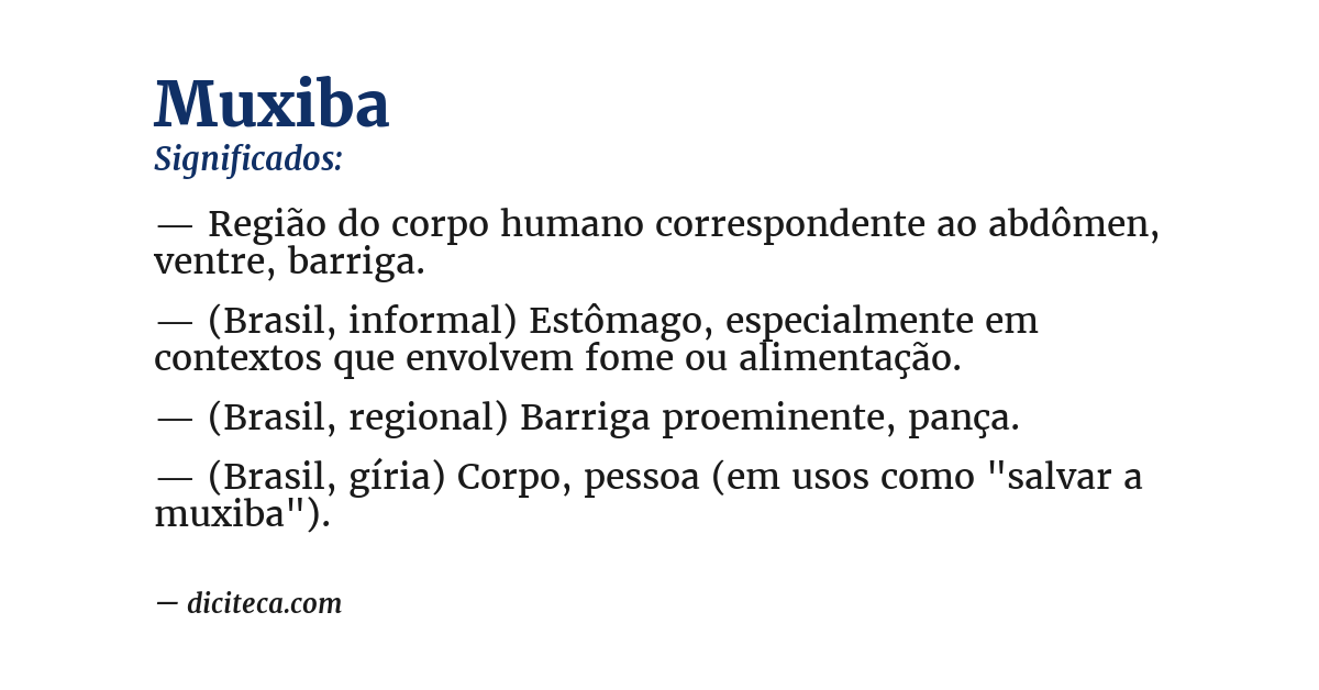 Significado de muxiba