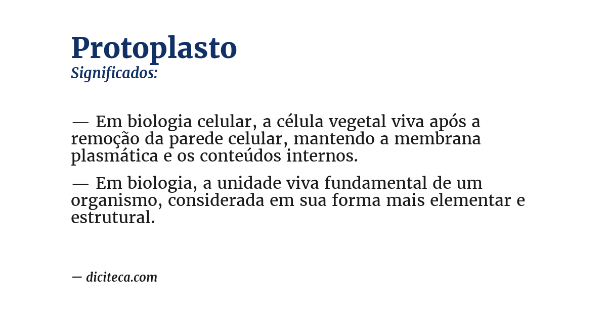 Significado de protoplasto
