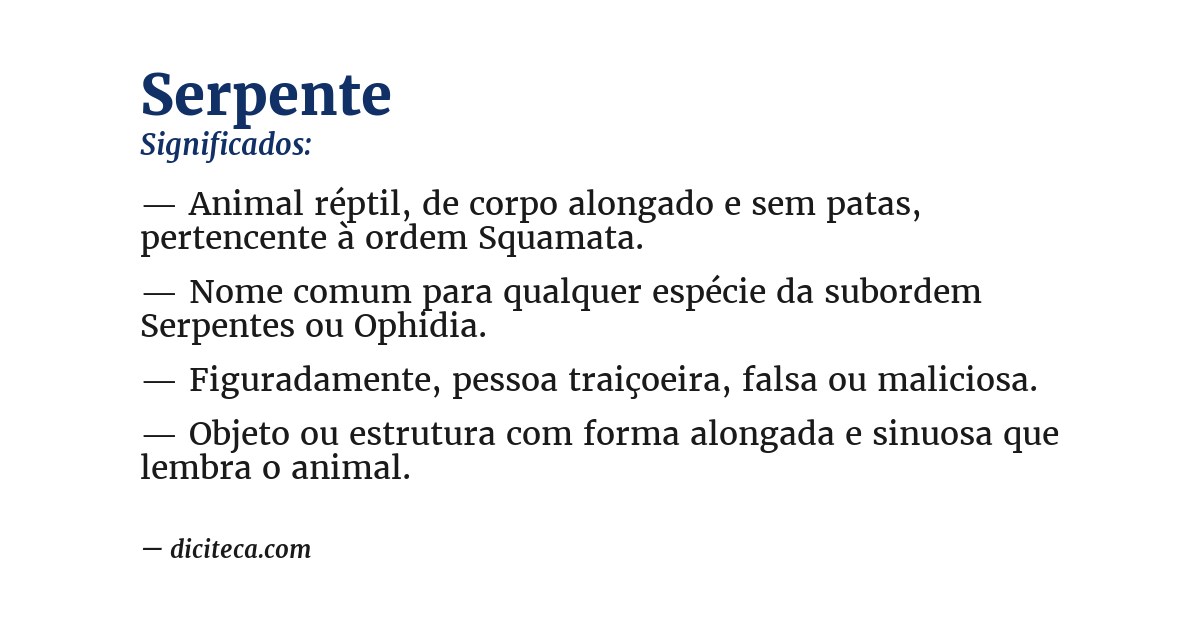 Significado de serpente