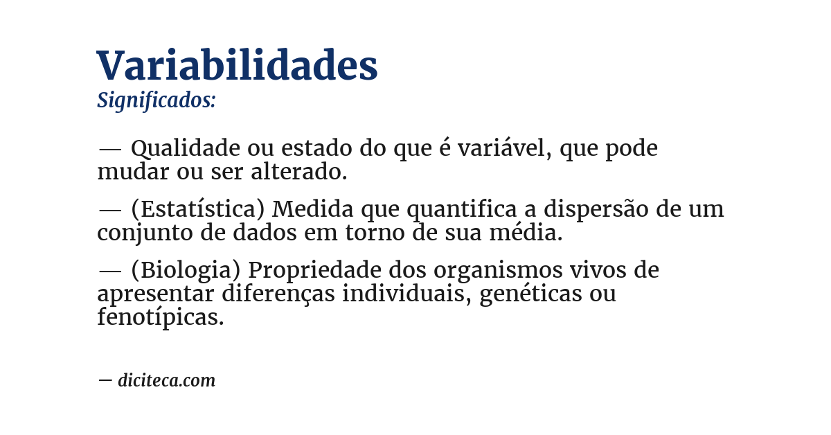 Significado de variabilidades