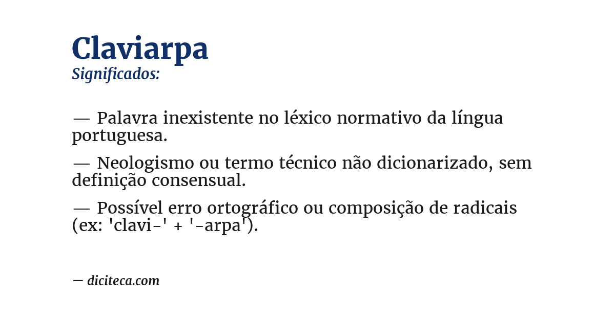Significado de claviarpa
