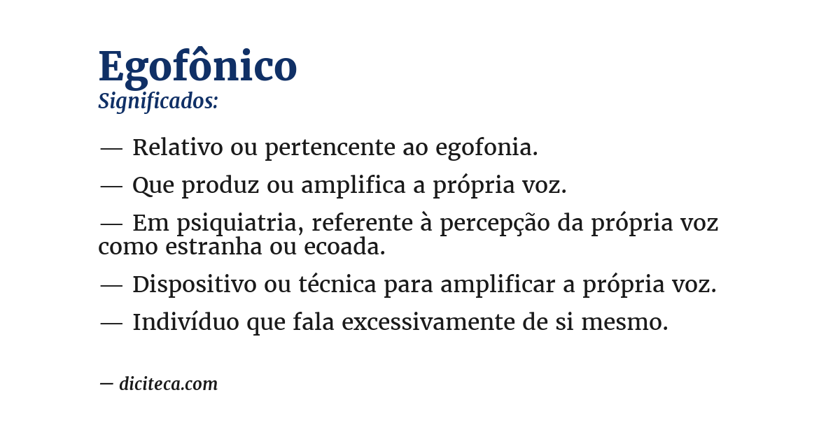 Significado de egofônico