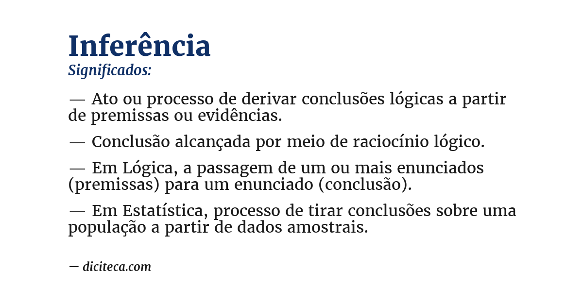 Significado de inferência