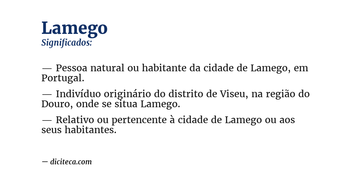 Significado de lamego
