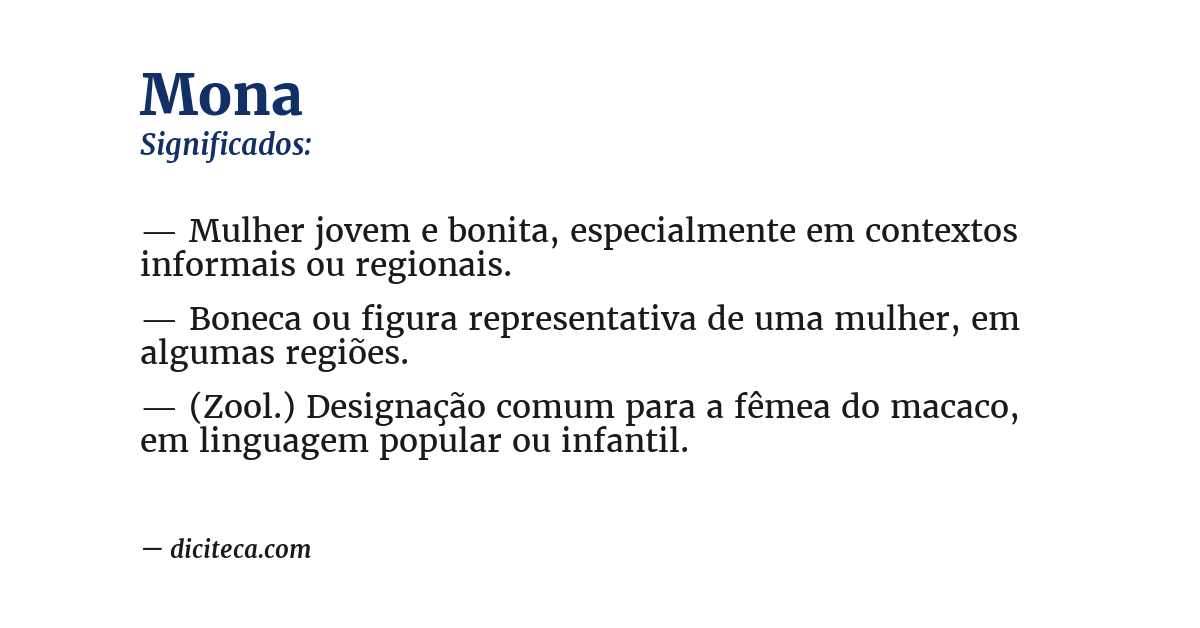 Significado de mona