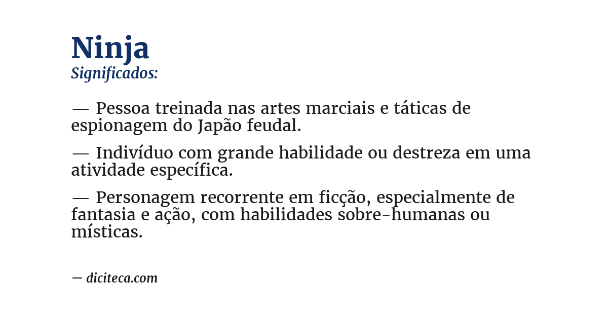 Significado de ninja