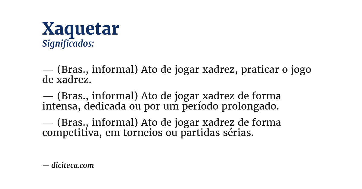 Significado de xaquetar