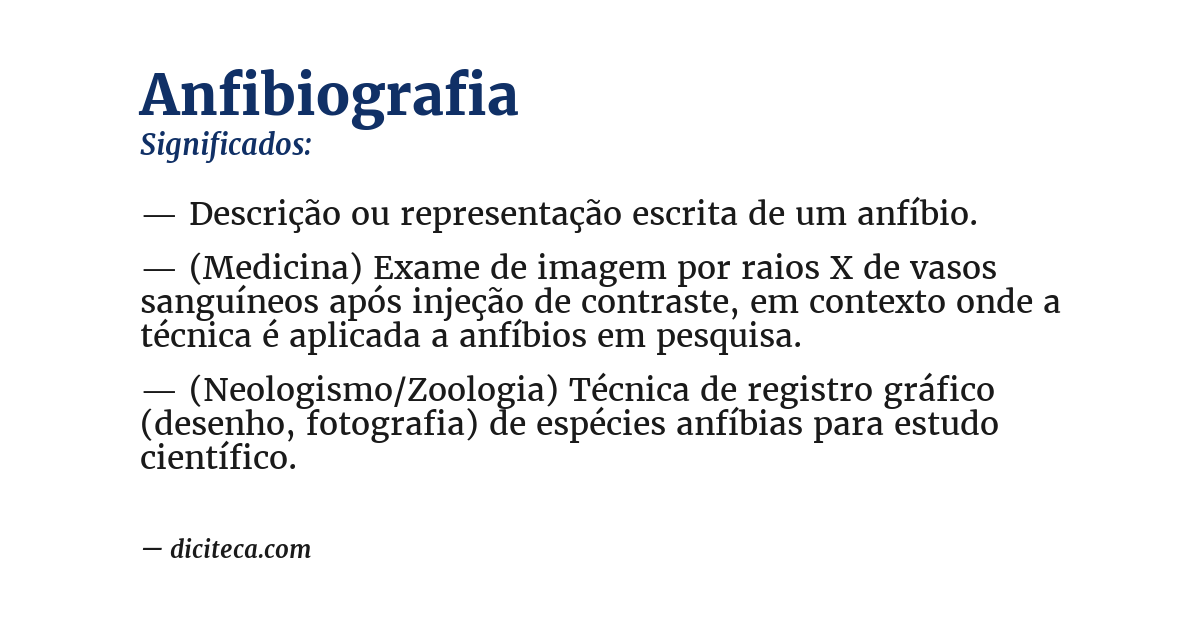 Significado de anfibiografia