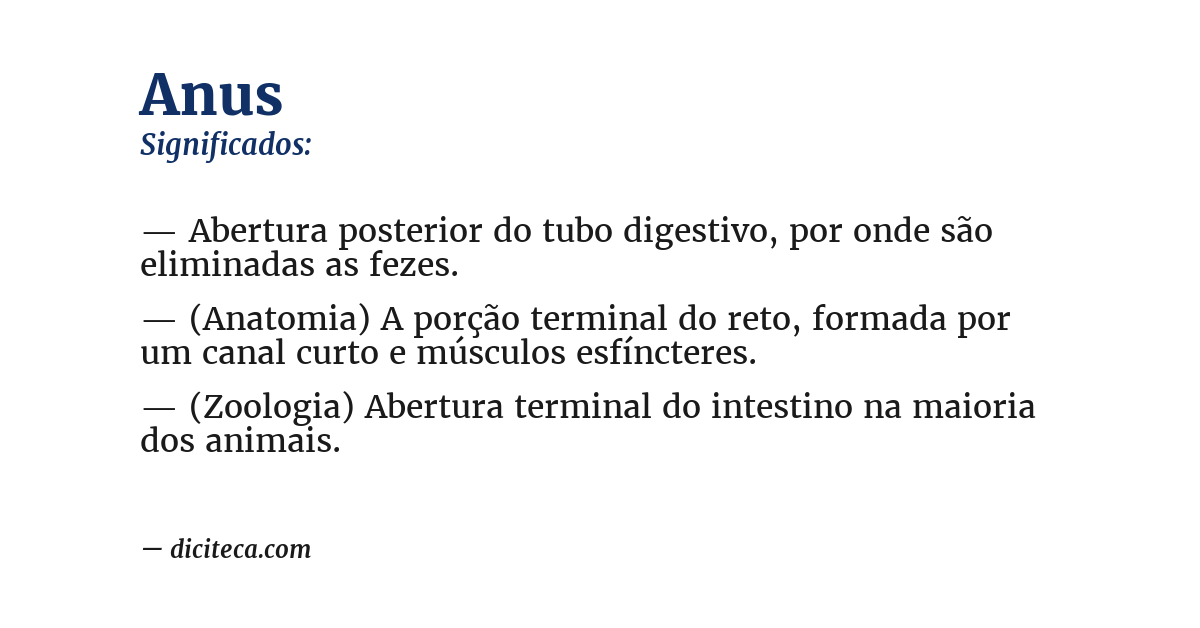 Significado de anus