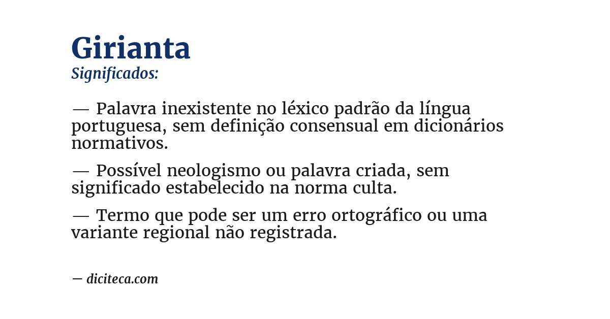 Significado de girianta
