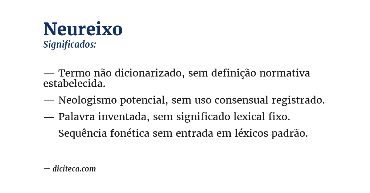 Significado de neureixo