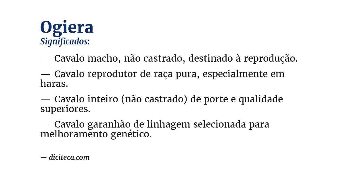 Significado de ogiera